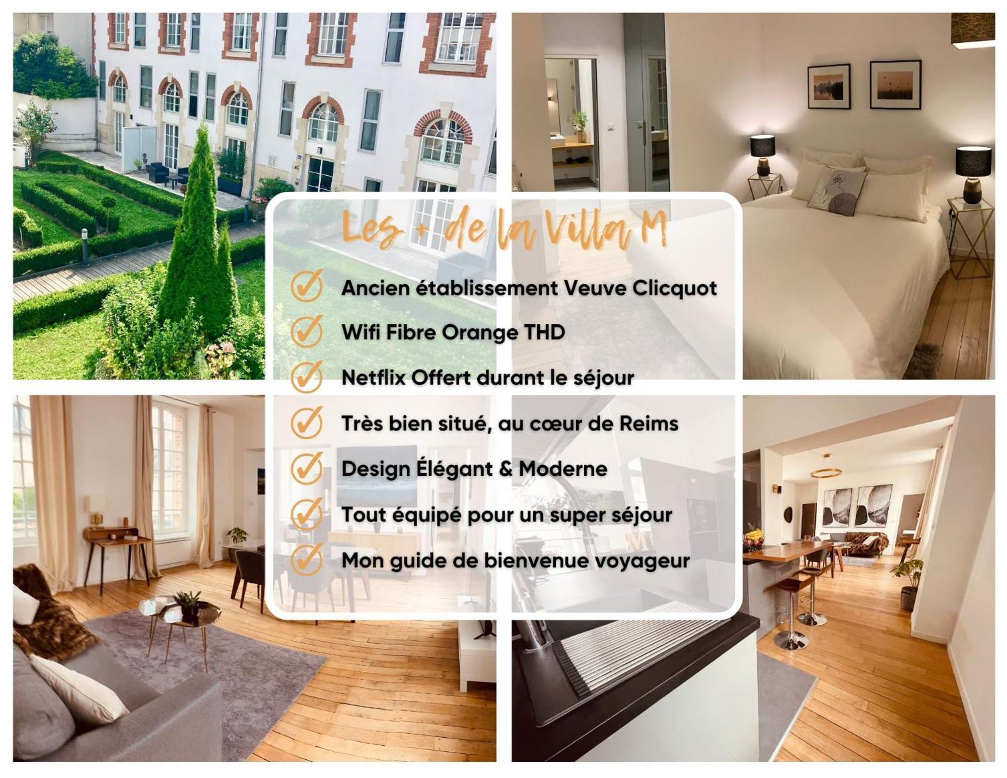 So Guest- Luxueux Appartement, Ancienne Maison De Champagne Proche Cathedrale 兰斯 外观 照片